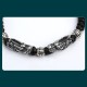 999 Sterling Silver Double Dragon Luck Bracelet