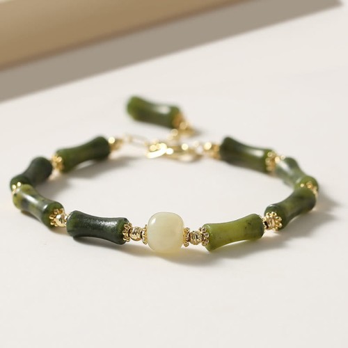 Glass Bead Bamboo Luck Strength Bracelet Glass Bead Bamboo Luck Strength Bracelet