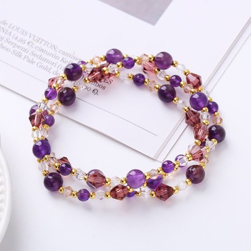 Tourmaline Strawberry Quartz Peace Wisdom Bracelet Tourmaline Strawberry Quartz Peace Wisdom Bracelet