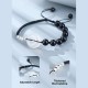 925 Sterling Silver Black Obsidian Agate Strength Bracelet 925 Sterling Silver Black Obsidian Agate Strength Bracelet