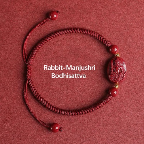 Zodiac Buddha Cinnabar Evil Spirits Bracelet