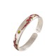 Plum Blossom Chrysanthemum Flower Heart Sutra Healing Bangle Plum Blossom Chrysanthemum Flower Heart Sutra Healing Bangle