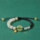 Sterling Silver Hetian Jade Luck Bracelet