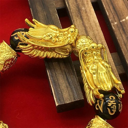 Double Dragon Wealth Protection Bracelet