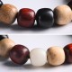 Ebony Wood Cat Engraved Protection Bracelet