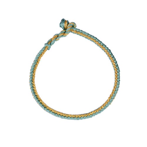 Two-Color Rope Eight Thread Peace Knot Bracelet Two-Color Rope Eight Thread Peace Knot Bracelet