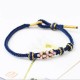 Peach Blossoms Luck Braided String Bracelet