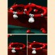 925 Sterling Silver Fu Character Lucky Money Bag Kids Bracelet 925 Sterling Silver Fu Character Lucky Money Bag Kids Bracelet