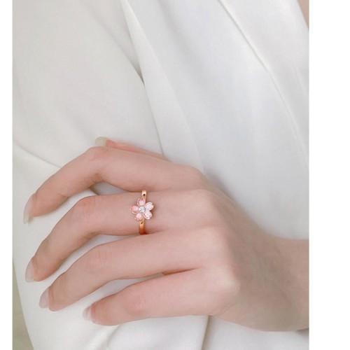 Sterling Silver Cherry Blossom Blessing Bracelet