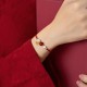Sterling Silver Good Fortune Agate Pearl Red String Bracelet