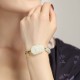 Sterling Silver Hetian Jade Happiness Bracelet