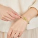 Sterling Silver Hetian Jade Luck Bracelet