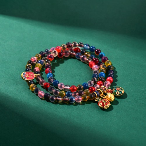 Candy Agate Gold Beast Strength Bracelet Candy Agate Gold Beast Strength Bracelet