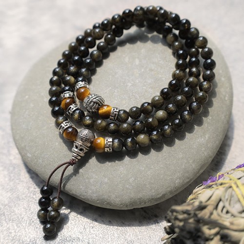 Golden Obsidian Energy Bracelet Necklace Golden Obsidian Energy Bracelet Necklace