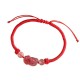 Silver Sheen Obsidian Strawberry Quartz PiXiu Bracelet Silver Sheen Obsidian Strawberry Quartz PiXiu Bracelet