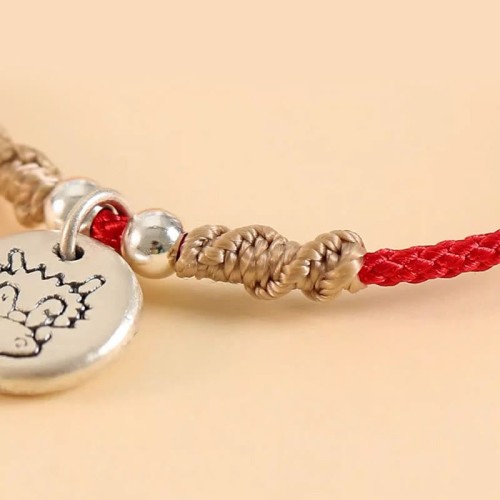 Handmade 999 Silver Year of the Dragon Luck Bracelet