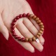 925 Sterling Silver Peach Wood Cinnabar Evil Spirit Bracelet 925 Sterling Silver Peach Wood Cinnabar Evil Spirit Bracelet