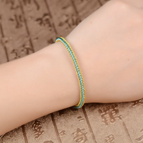 Two-Color Rope Eight Thread Peace Knot Bracelet Two-Color Rope Eight Thread Peace Knot Bracelet