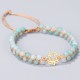Amazonite Lotus Flower Balance Bracelet Amazonite Lotus Flower Balance Bracelet