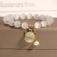 Cat's Eye Pearl Love Charm Bracelet Cat's Eye Pearl Love Charm Bracelet