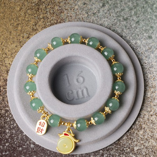 Year of the Dragon Red Agate Green Aventurine Bracelet Year of the Dragon Red Agate Green Aventurine Bracelet