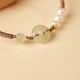 Hetian Jade Pearl Peace Luck Bracelet