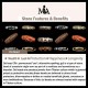 Ebony Wood Dzi Bead Protection Bracelet Ebony Wood Dzi Bead Protection Bracelet