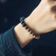 Tibetan Bodhi Seed Black Obsidian Copper Peace Bracelet Tibetan Bodhi Seed Black Obsidian Copper Peace Bracelet