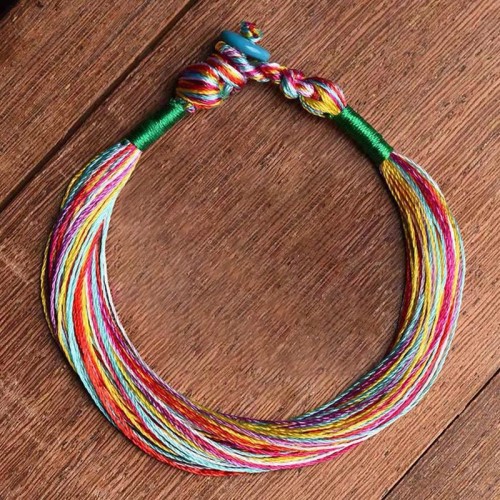 Tibetan Handmade Colorful Dragon Boat Festival Protection Bracelet Tibetan Handmade Colorful Dragon Boat Festival Protection Bracelet