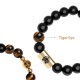 Black Onyx Tiger Eye Lion Protection Bracelet