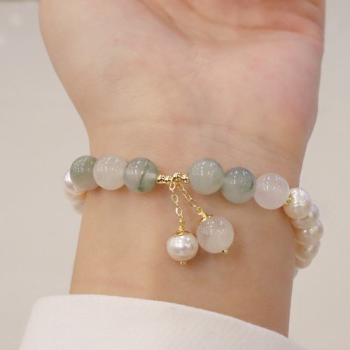 Amethyst Crystal Lotus Healing Bracelet