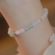 14K Gold Plated Hetian Jade Bamboo Leaf Luck Bracelet 14K Gold Plated Hetian Jade Bamboo Leaf Luck Bracelet