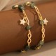 14K Gold Green Rutilated Quartz Eternal Love Bracelet 14K Gold Green Rutilated Quartz Eternal Love Bracelet
