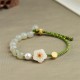 Hetian Jade Peach Blossom Luck Bracelet Hetian Jade Peach Blossom Luck Bracelet