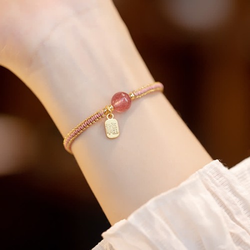 Red Agate Jade Lotus Confidence Bracelet Red Agate Jade Lotus Confidence Bracelet