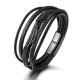 Feather Multilayer Leather Titanium Calm Bracelet Feather Multilayer Leather Titanium Calm Bracelet