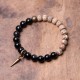 Tibetan Bodhi Seed Black Obsidian Copper Peace Bracelet Tibetan Bodhi Seed Black Obsidian Copper Peace Bracelet