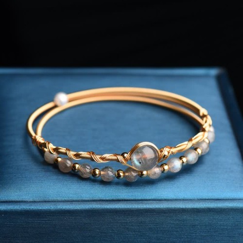 Moonstone Healing Love Bangle Moonstone Healing Love Bangle