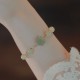 14K Gold Hetian Jade Rose Flower Luck Chain Bracelet 14K Gold Hetian Jade Rose Flower Luck Chain Bracelet