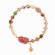 Rutilated Quartz Strawberry Quartz PiXiu Wealth Bracelet Rutilated Quartz Strawberry Quartz PiXiu Wealth Bracelet