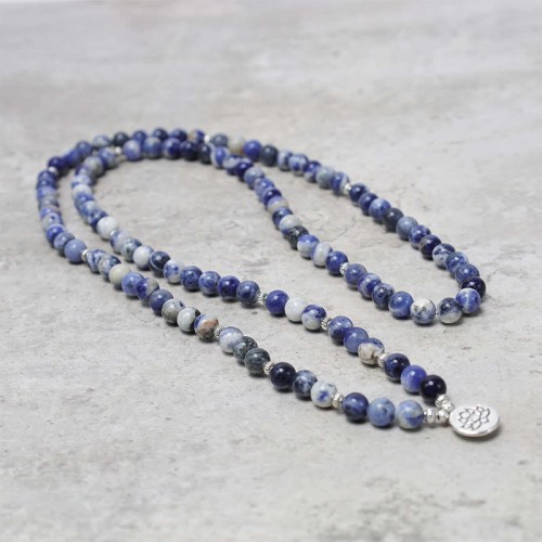 Blue Aventurine Lotus Peace Necklace Bracelet