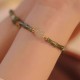 14K Copper Plated Peridot Jade Bamboo Luck Bracelet 14K Copper Plated Peridot Jade Bamboo Luck Bracelet