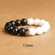 925 Sterling Silver Black Obsidian White Shell Yin Yang Bracelet 925 Sterling Silver Black Obsidian White Shell Yin Yang Bracelet