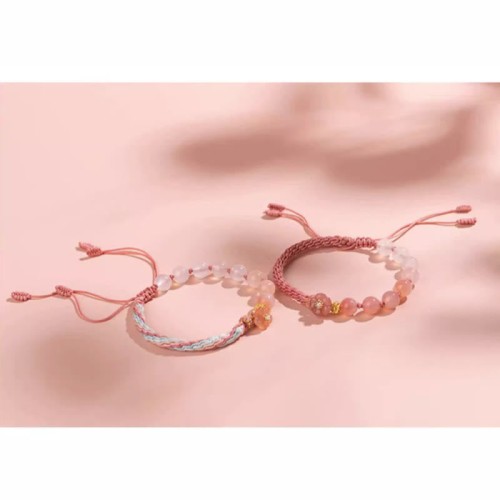 Gradient Agate Peach Blossom Luck Bracelet Gradient Agate Peach Blossom Luck Bracelet
