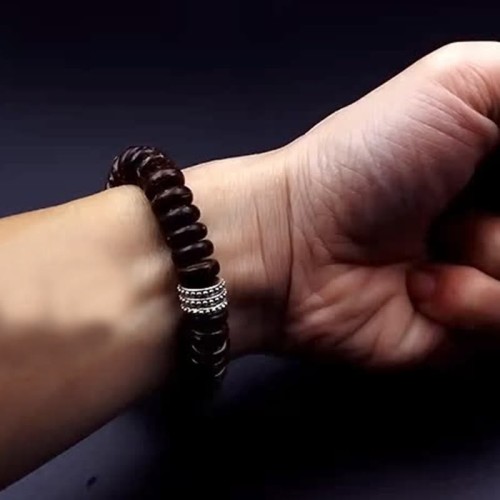 Tibetan Coconut Shell Om Mani Padme Hum Bracelet Tibetan Coconut Shell Om Mani Padme Hum Bracelet