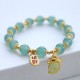 Year of the Dragon Red Agate Green Aventurine Bracelet Year of the Dragon Red Agate Green Aventurine Bracelet