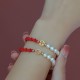14K Gold Plated Pearl Luck Red String Bracelet 14K Gold Plated Pearl Luck Red String Bracelet