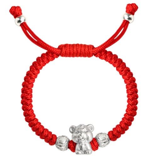 999 Sterling Silver Chinese Zodiac Kids Bracelet