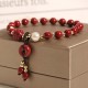 Cinnabar Peace Buckle Copper Coin Blessing Bracelet Cinnabar Peace Buckle Copper Coin Blessing Bracelet