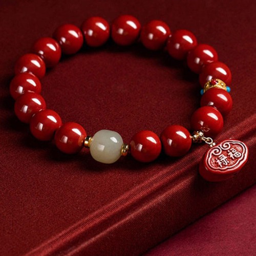 Cinnabar Jade Healing Charm Bracelet Cinnabar Jade Healing Charm Bracelet